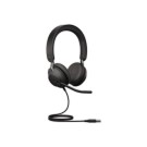 Casque téléphonique filaire Evolve2 SE40 Duo MS USB-A JABRA  - Fiducial