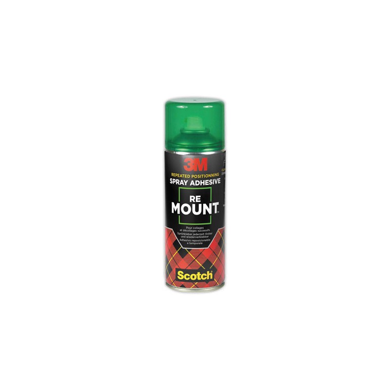 Aérosol de colle repositionnable 3M Remount - 400ml  - Fiducial