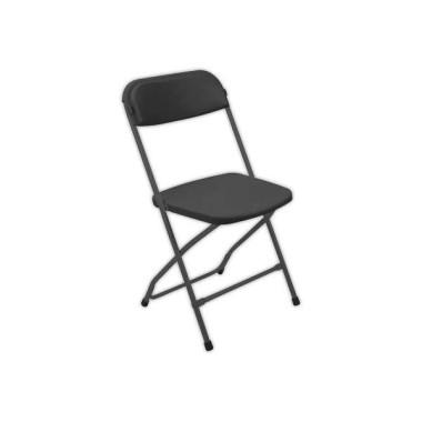 Chaise pliante en polypropylène noir  - Fiducial