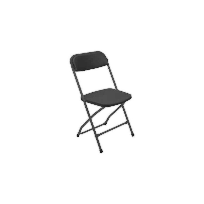 Chaise pliante en polypropylène noir  - Fiducial