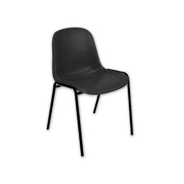 Chaise coque Beta - noir  - Fiducial