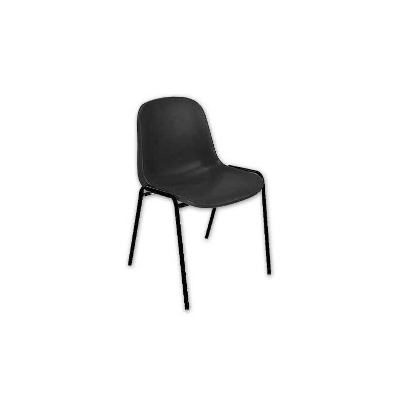 Chaise coque Beta - noir  - Fiducial