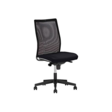 Siège Intrata synchrone - assise grisefoncée, dossier noir  - Fiducial