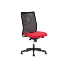 Siège Intrata synchrone - assise rouge, dossier noir  - Fiducial