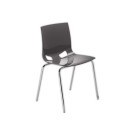 Chaise coque design Fondo anthracite  - Fiducial