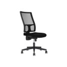 Siège Taktik mecanisme synchrone assise tissu noir, dos résille noir  - Fiducial