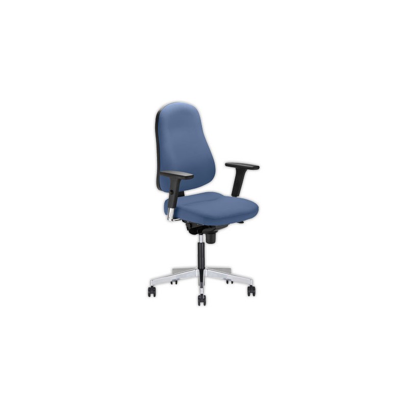 Siège Bizzi synchrone accotoirs inclus - bleu foncé  - Fiducial