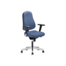 Siège Bizzi synchrone accotoirs inclus - bleu foncé  - Fiducial