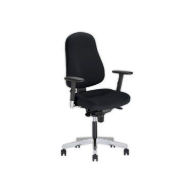Siège Bizzi synchrone accotoirs inclus - noir  - Fiducial