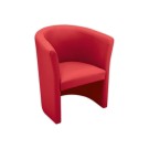 Siège une place simili cuir rouge  - Fiducial