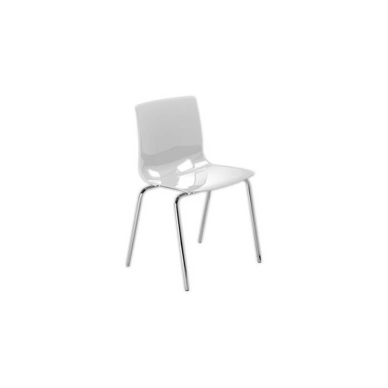 Chaise coque design Fondo blanche  - Fiducial
