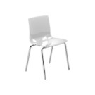 Chaise coque design Fondo blanche  - Fiducial