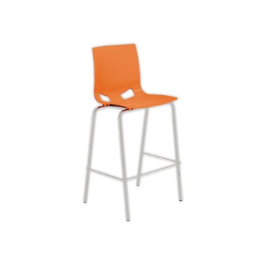 Tabouret haut FONDO HOCKER polypropylène orange  - Fiducial