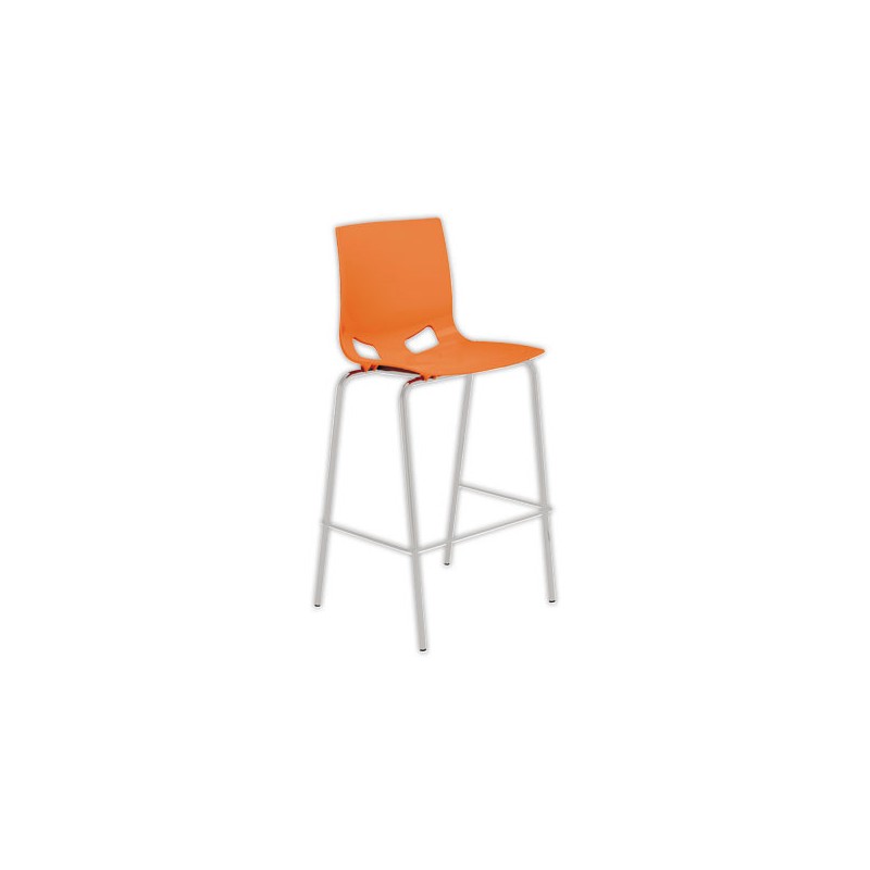 Tabouret haut FONDO HOCKER polypropylène orange  - Fiducial