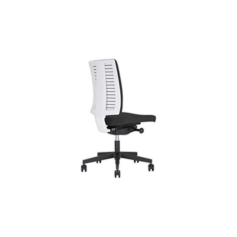 Siège NAVIGO synchrone coque blanche tissu noir  - Fiducial