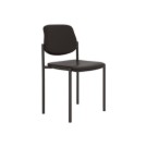 Chaises simili cuir lavable - noir  x2 - Fiducial
