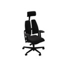Siège DUO BACK ergonomique synchrone noir monté  - Fiducial