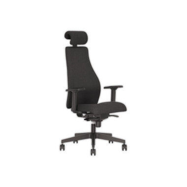 Siège synchrone VIDEN noir tissu  - Fiducial