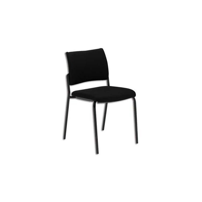 Chaise Réunion Intrata noire  - Fiducial