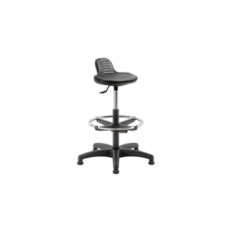 Tabouret assis debout noir monté  - Fiducial