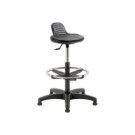 Tabouret assis debout noir monté  - Fiducial