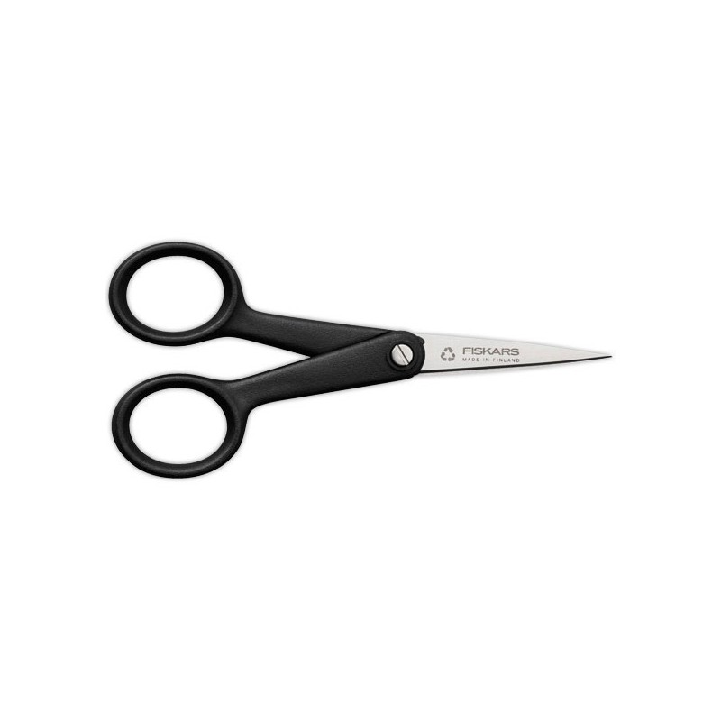 Ciseaux FISKARS ambidextres 13 cm bouts pointus recylcés / recyclables  - Fiducial