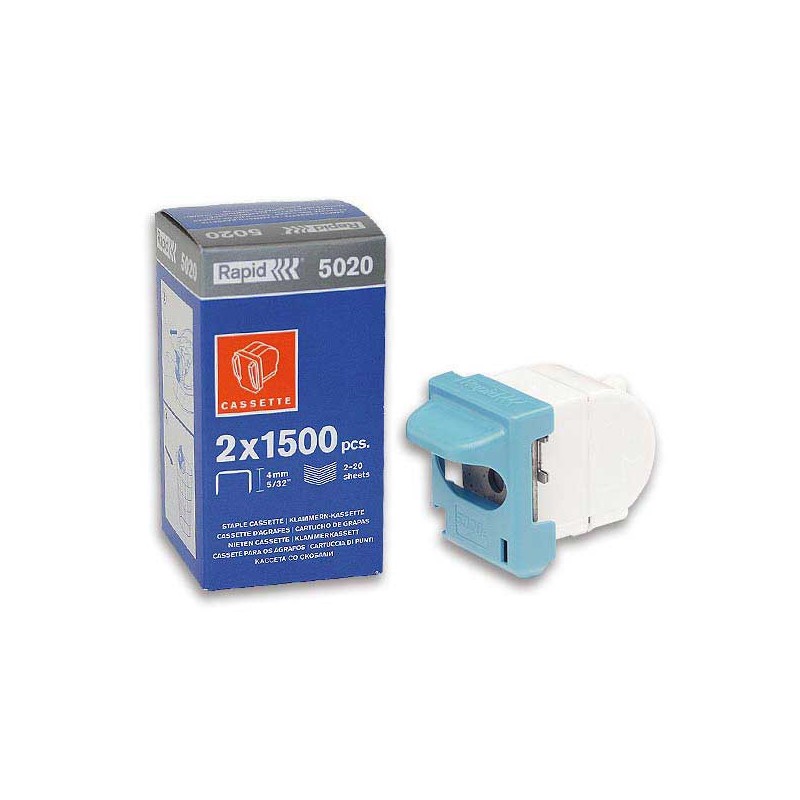 Agrafes RAPID 5025 pour agrafeuse 5025E  x3000 - Fiducial