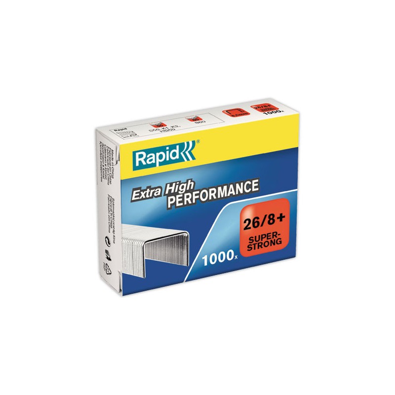 Agrafes Rapid SuperStrong 26/8+  x1000 - Fiducial