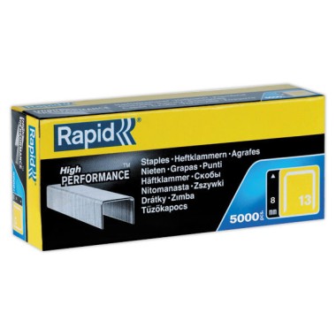 Agrafes RAPID 13/8 pour pistolet  x5000 - Fiducial