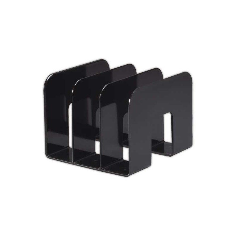 Trieurs 3 compartiments en plastique noir (lot de 2 )  x2 - Fiducial