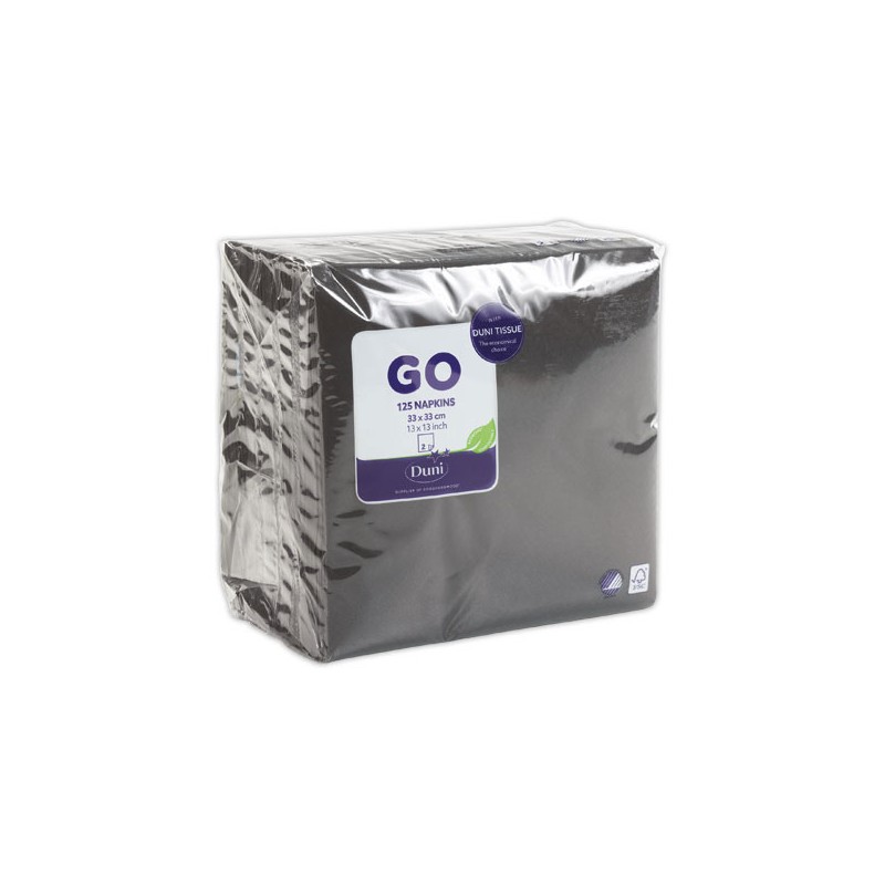 Serviettes ouate double épaisseur 33x33 cm  x125 - Fiducial