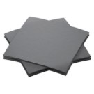 Serviettes à cocktail 20 x 20 cm - gris  x180 - Fiducial