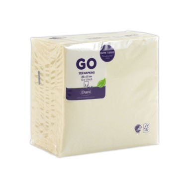 Serviettes ouate double épaisseur 33x33 cm  x125 - Fiducial