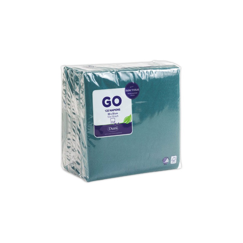 Serviettes ouate double épaisseur 33x33 cm  x125 - Fiducial