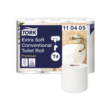 Rouleaux Tork Papier toilette premium - 4 plis  x6 - Fiducial