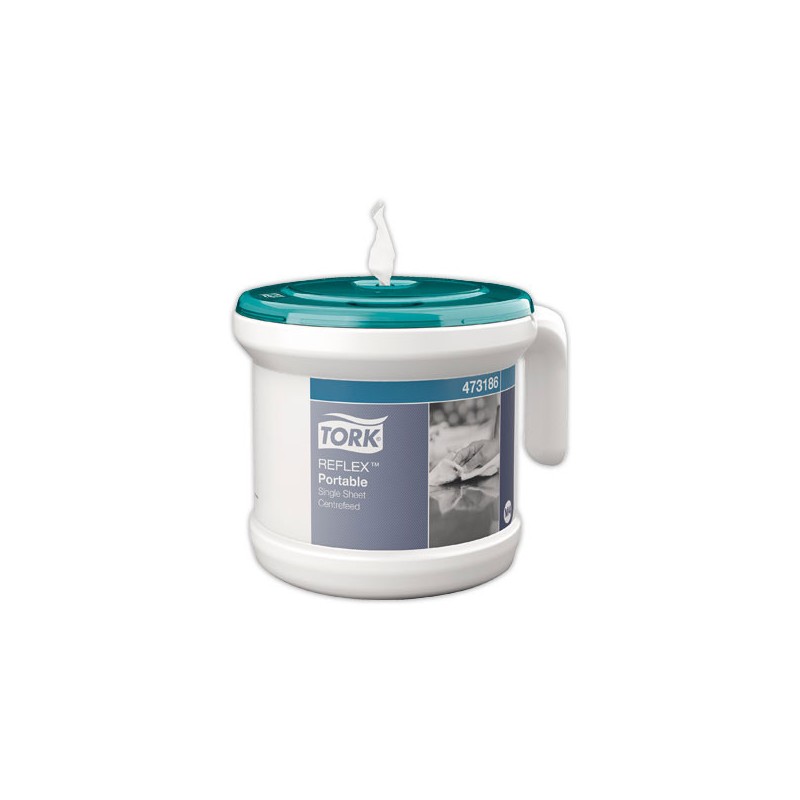 Distributeur Portable Tork Reflex avecsystème de dévidage central  - Fiducial