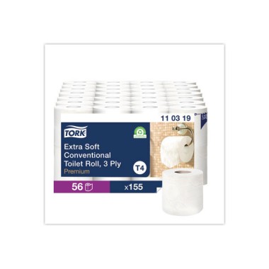 rouleaux de papier toilette TORK extradoux 3 plis  x8 - Fiducial