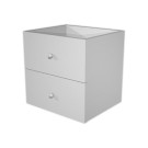 Tiroirs MAXI case blanc montés  x2 - Fiducial
