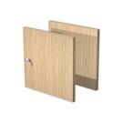 Portes chêne pour les rangements à cases MAXICOLOR montées  x2 - Fiducial