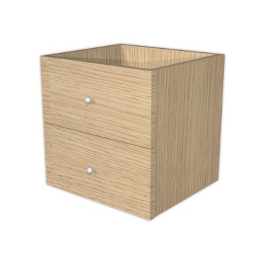 Tiroirs MAXI case chêne montés  x2 - Fiducial