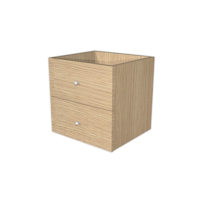 Tiroirs MAXI case chêne montés  x2 - Fiducial