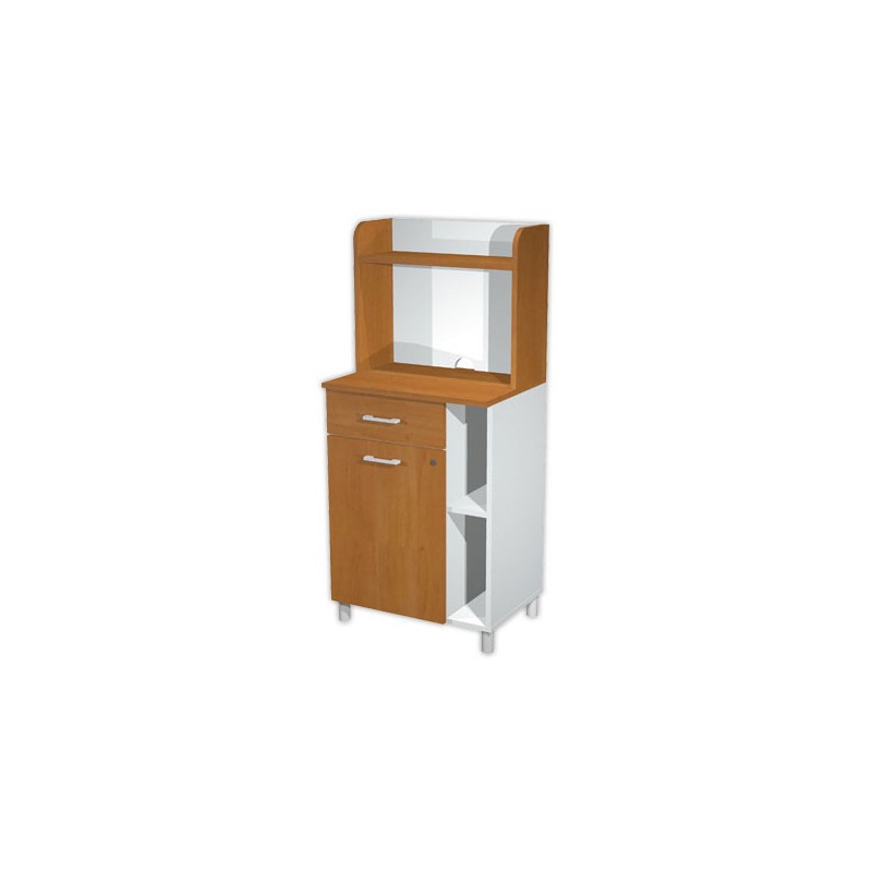Meuble de rangement pour pause café aulne monté  - Fiducial