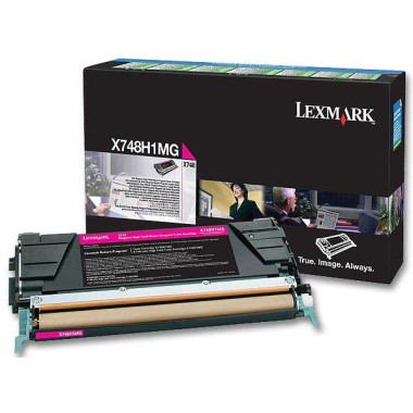 Toner LEXMARK magenta X748H1MG  - Fiducial