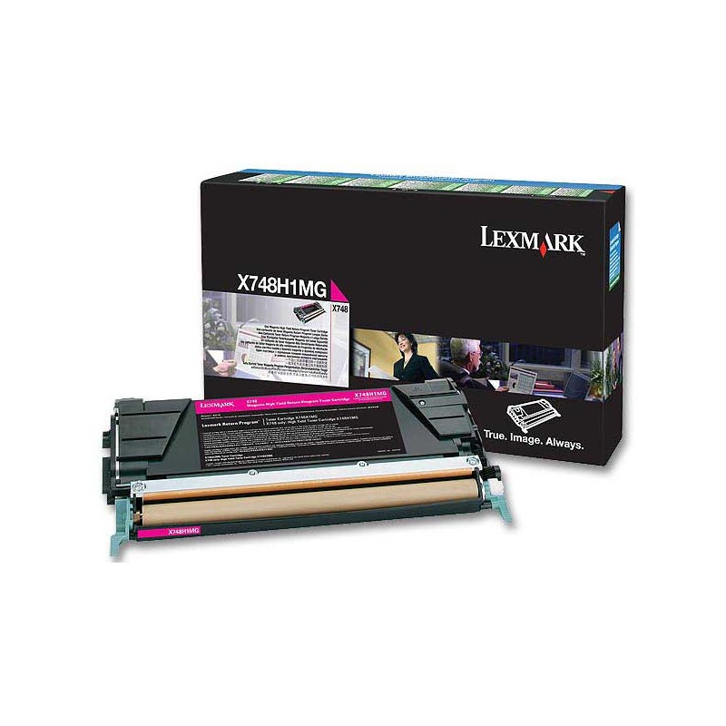 Toner LEXMARK magenta X748H1MG  - Fiducial