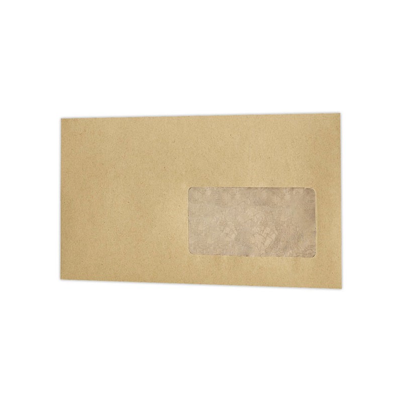 Enveloppes MSP papier kraft 85g 114x229mm Fenêtre 45x100mm  x1000 - Fiducial