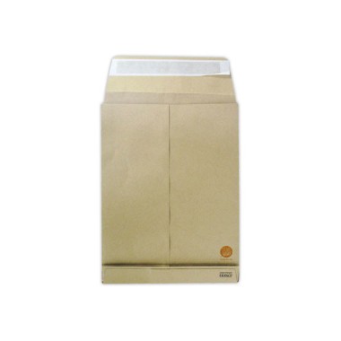 Pochettes kraft brun 280x380mm à soufflets (x3) 40mm  x150 - Fiducial