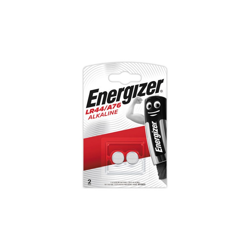 Piles alcalines ENERGIZER Miniatures LR44/A76 (1,5V)  x2 - Fiducial