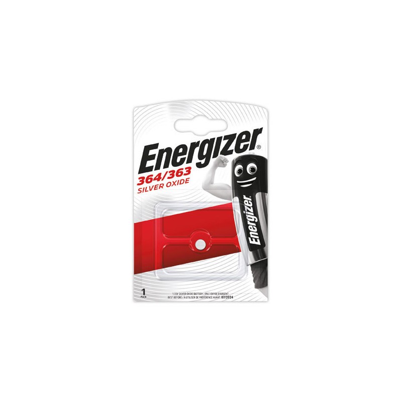 Pile oxyde d'argent ENERGIZER 364/363 (1,55V)  - Fiducial