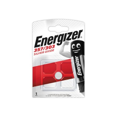 Pile oxyde d'argent ENERGIZER 357/303 (1,55 V)  - Fiducial