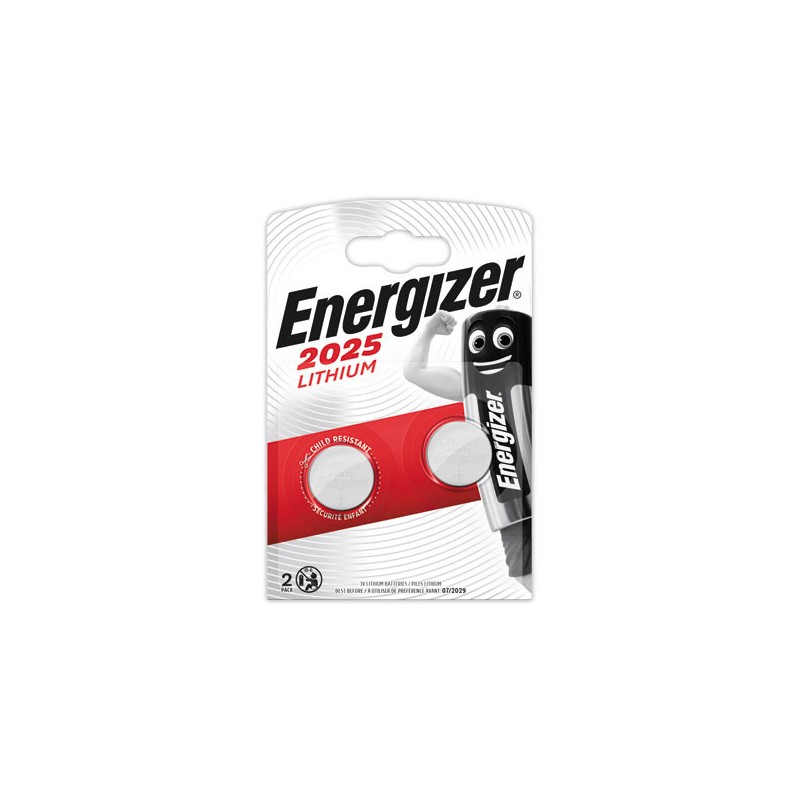 Piles lithium ENERGIZER CR2025 (3V)  x2 - Fiducial